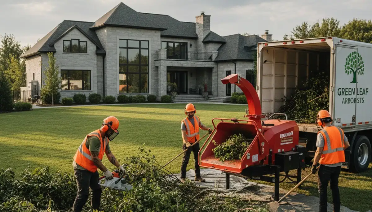Professional shrub removal service in Tacoma, WA clearing overgrown bushes from residential yard