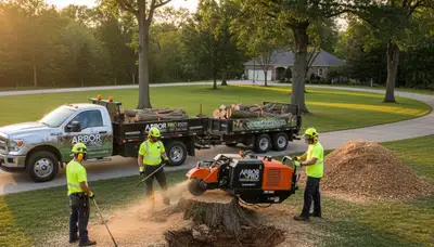 Professional stump removal service in Tacoma, WA clearing decayed tree roots and yard stumps