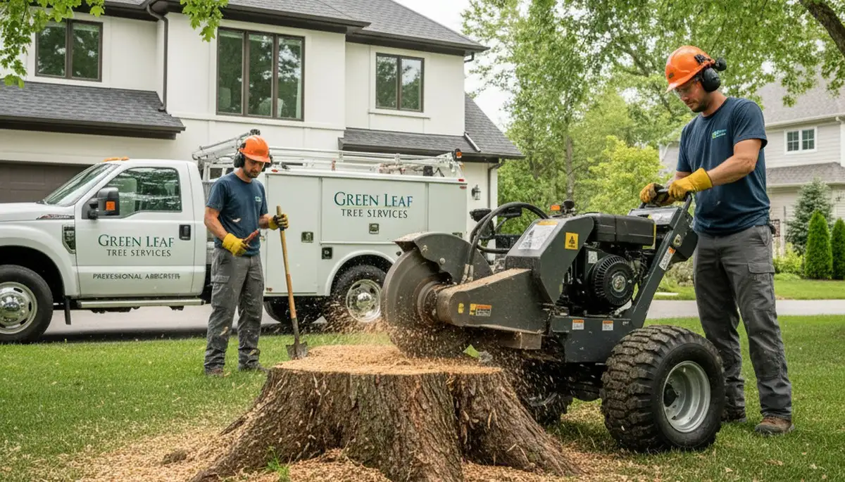 Professional stump removal service in Tacoma, WA clearing tree stumps from residential landscapes