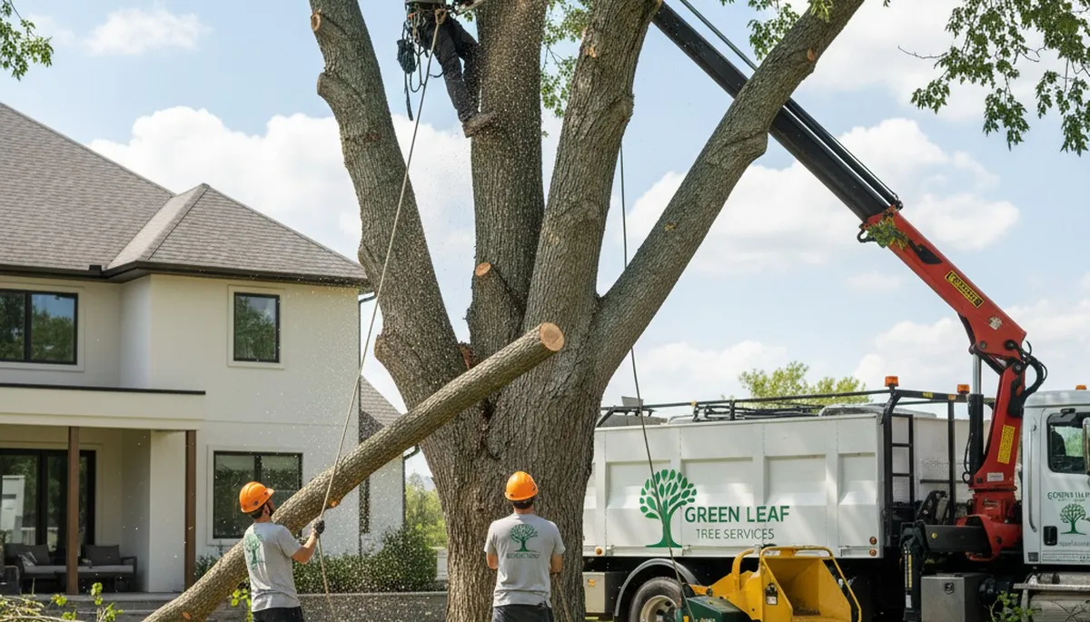 Arborist providing professional tree removal service in Tacoma, WA for healthy, safe residential landscapes