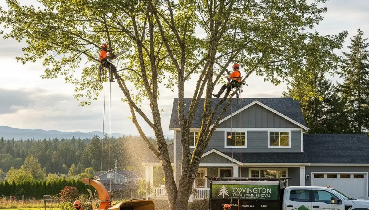 Professional tree removal service in Tacoma WA safely clearing trees for residential property